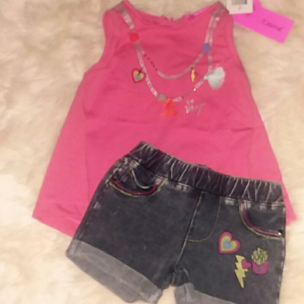 NWT Betsey Johnson Girls Outfit Size 2t Cotton